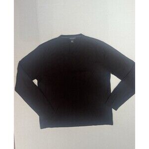 Banana Republic Luxury Blend V-Neck Sweater Men's Silk Cashmere Brown Sz Large